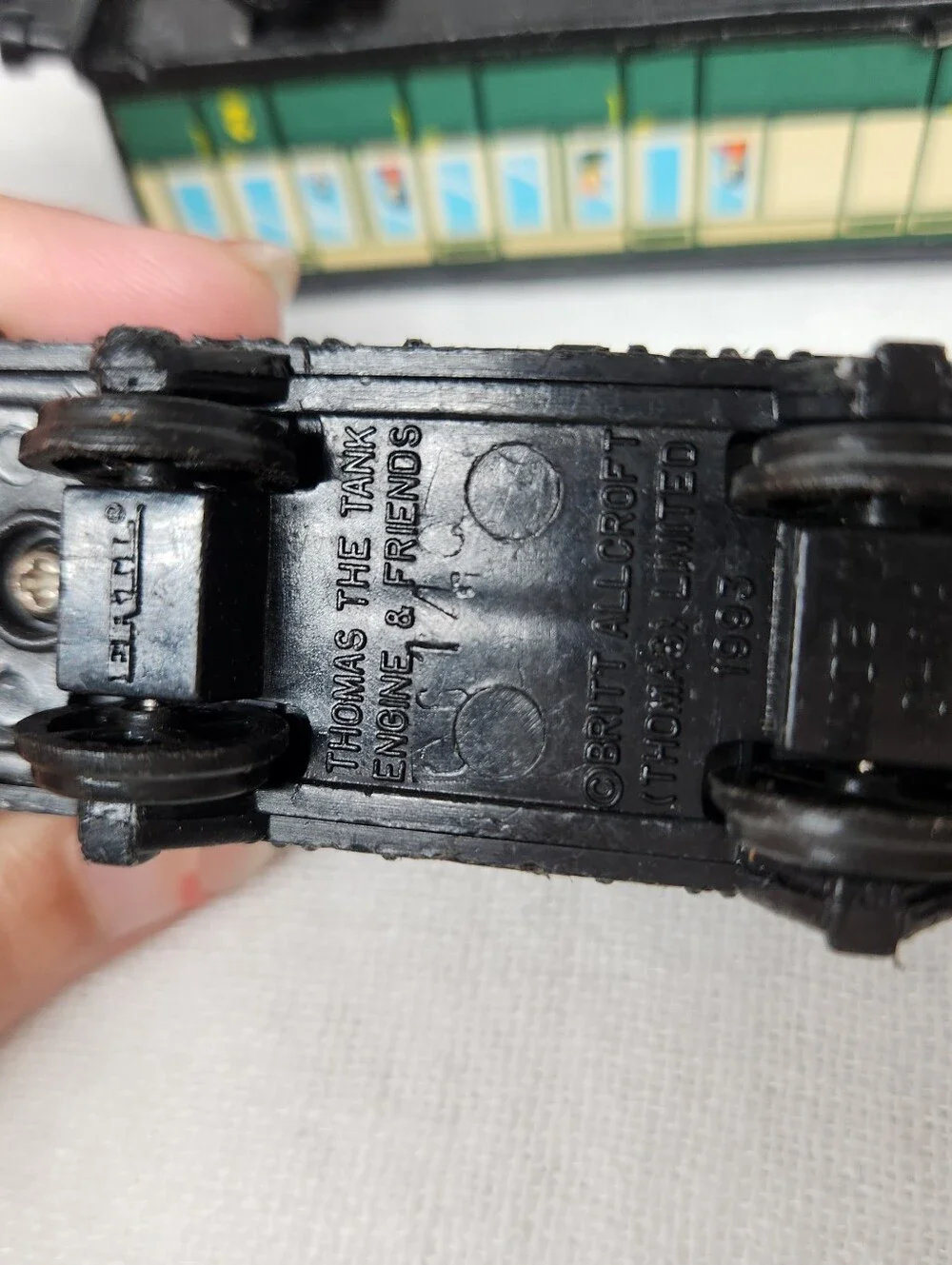 ERTL Vintage Thomas Tank Milk & Trolley Car Train Set 3  Lot Plastic